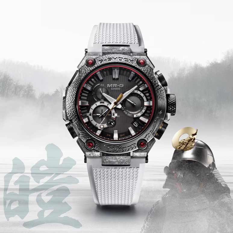 Casio,MR-G 49.80mm,49.80mm,Titanium,Black,Quartz,Countdown,Chronograph,Day,Dule Time,Sapphire,Round,MRGB2000SG1A