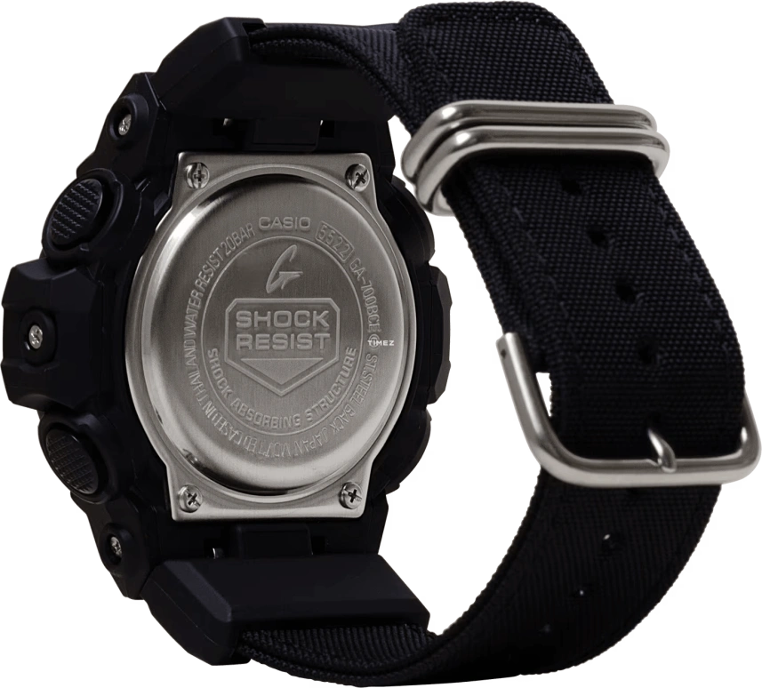 Casio,G-SHOCK 53.40mm,53.40mm,Resin,Black,Quartz,Countdown,Chronograph,Month,Date,Hardlex,Round,GA700BCE,GA700BCE-1A