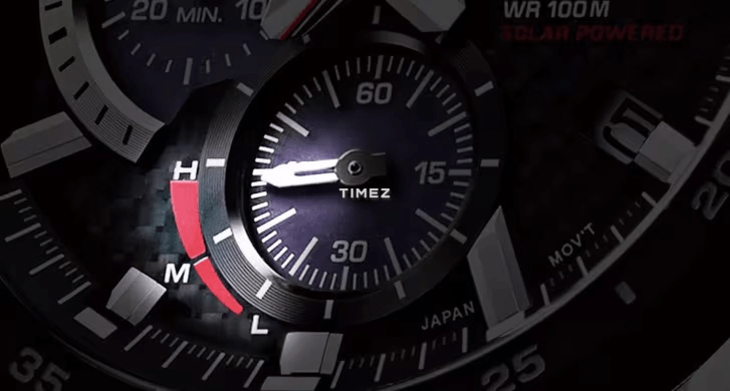 Casio,EDIFICE 47.60mm,47.60mm,Stainless Steel,Black,Quartz,Chronograph,Day,Power Reserve Indicator,Solar Charging,Hardlex,Round,EQS900DB,EQS900DB-1AV