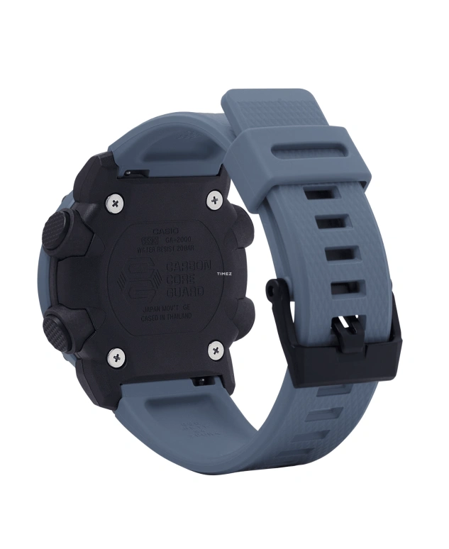 Casio,G-SHOCK 51.20x47mm,51.20x47mm,Resin,Carbon,Blue,Quartz,Countdown,Chronograph,Month,Date,Hardlex,Round,GA2000SU,GA2000SU-2A