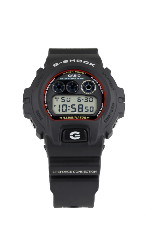 Casio,G-Shock 6900 53.20x50mm,53.20x50mm,Resin,Bio-sourced,Black,Quartz,Countdown,Chronograph,Month,Date,Hardlex,Round,DW6900RL,DW6900RL-1AC