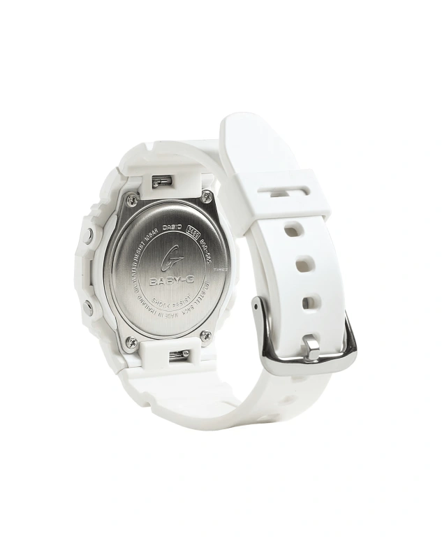 Casio,BABY-G 42.10x37.90mm,42.10x37.90mm,Resin,White,Quartz,Countdown,Chronograph,Month,Date,Hardlex,Square,BGD565,BGD565-7
