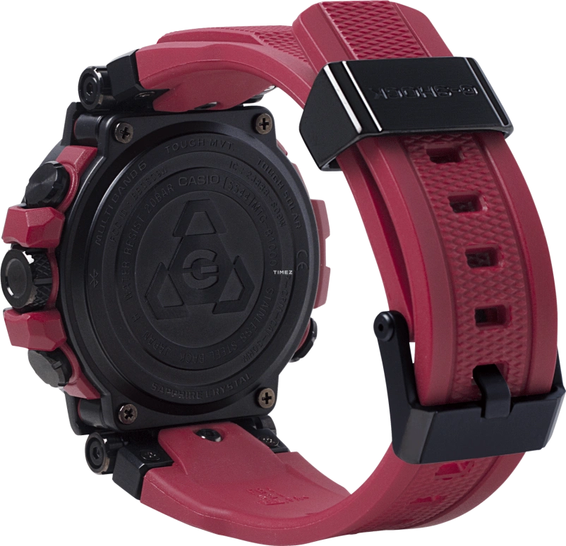 Casio,MTG 55.80x51.70mm,55.80x51.70mm,Resin,Black,Quartz,Countdown,Chronograph,Date,Day,Sapphire,Crystal Glass,Round,MTGB1000B1A4