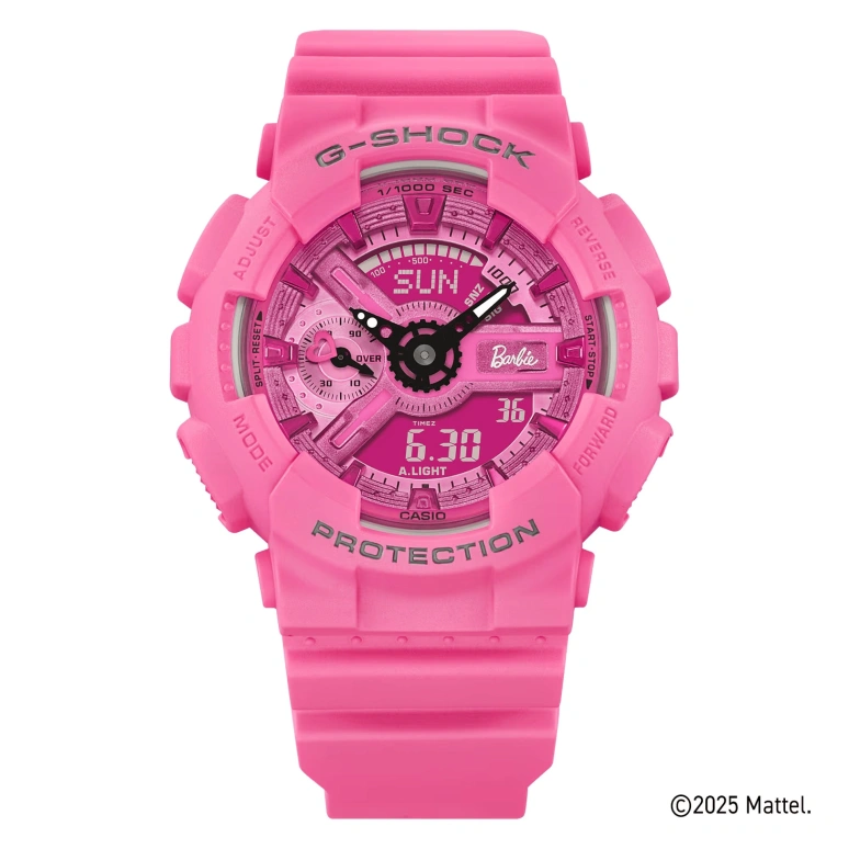 Casio,G-SHOCK 45.90mm,45.90mm,Resin,Pink Red,Quartz,Countdown,Chronograph,Month,Date,Hardlex,Round,GMAS110BE,GMAS110BE-4A
