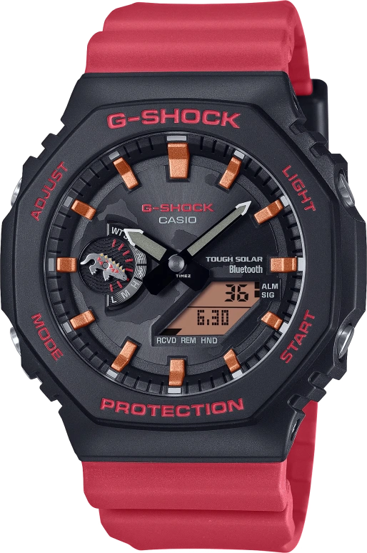 Casio,G-SHOCK 45.40mm,45.40mm,Carbon,Bio-sourced,Resin,Black,Quartz,Countdown,Chronograph,Month,Date,Hardlex,Octagon,GAB2100CD1A4