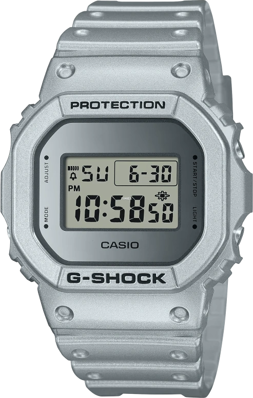 Casio,G-SHOCK 48.90x42.80mm,48.90x42.80mm,Resin,Grey,Quartz,Countdown,Chronograph,Month,Date,Hardlex,Square,DW5600FF,DW5600FF-8