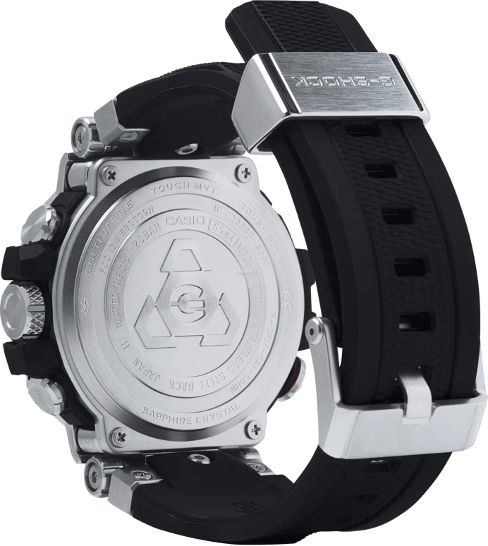 Casio,MTG 55.80x51.70mm,55.80x51.70mm,Resin,Black,Quartz,Countdown,Chronograph,Date,Day,Sapphire,Crystal Glass,Round,MTGB1000,MTGB1000-1A