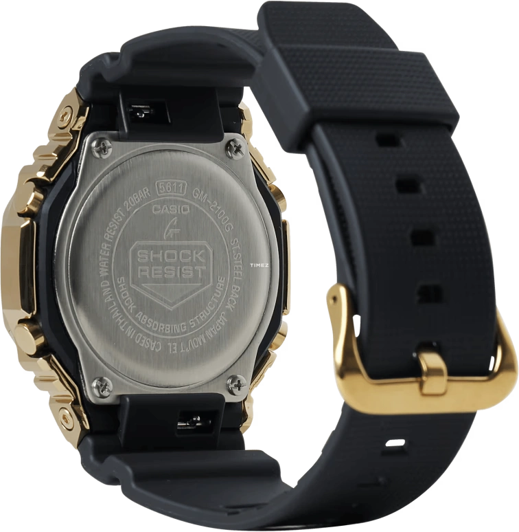 Casio,G-STEEL 49.30x44.40mm,49.30x44.40mm,Resin,Black,Quartz,Countdown,Chronograph,Month,Date,Hardlex,Octagon,GM2100G,GM2100G-1A9