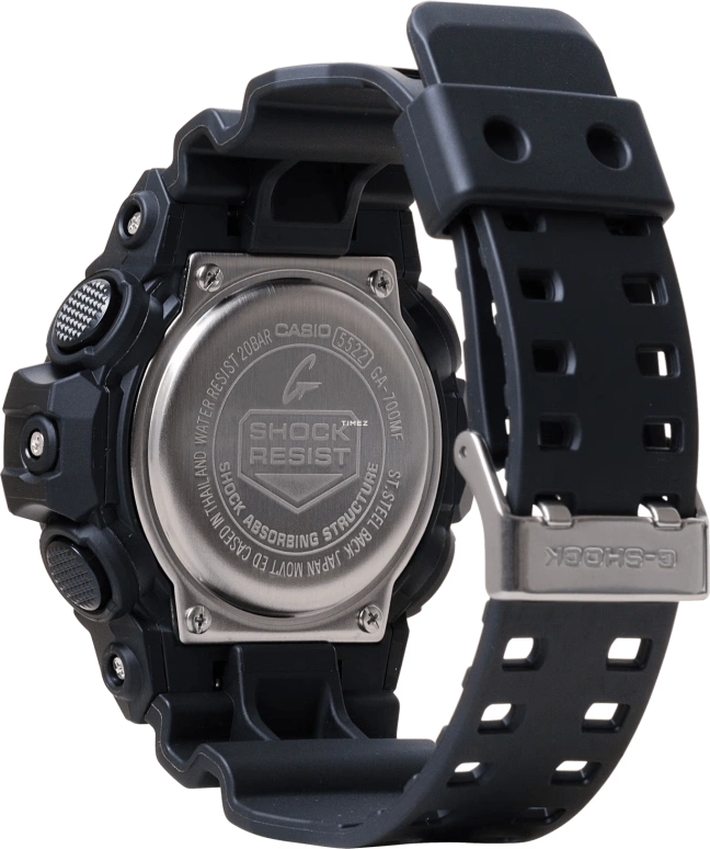 Casio,G-SHOCK 53.40mm,53.40mm,Bio-sourced,Resin,Black,Quartz,Countdown,Chronograph,Month,Date,Hardlex,Round,GA700MF,GA700MF-1A
