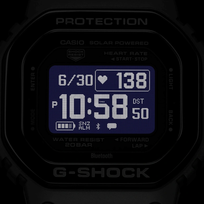 Casio,G-SHOCK 51.10x44.50mm,51.10x44.50mm,Stainless Steel,Black,Quartz,Countdown,Chronograph,Perpetual Calendar,Month,Square,DW,DW-H5600MB-1