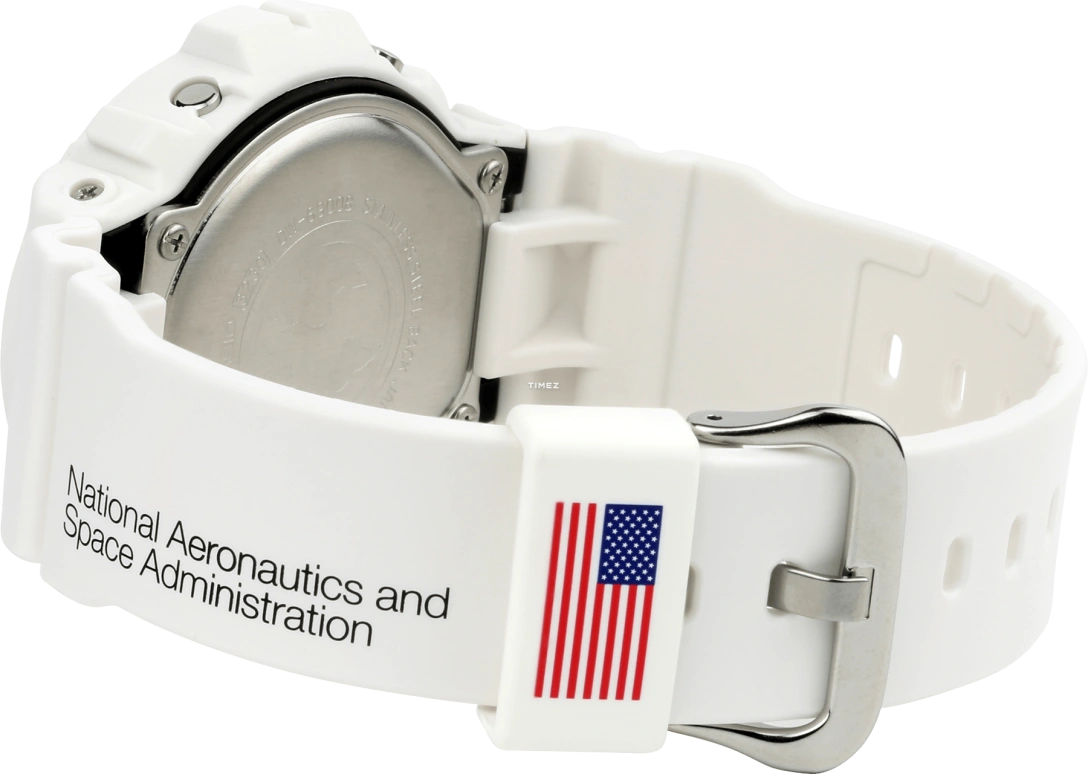 Casio,G-Shock 6900 50mm,50mm,Resin,White,Grey,Quartz,Countdown,Chronograph,Month,Date,Hardlex,Round,DW6900NASA23,DW6900NASA23-7