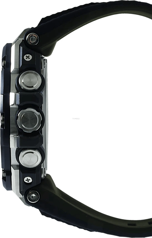 Casio,G-SHOCK 58.10x53.80mm,58.10x53.80mm,Resin,Stainless Steel,Black,Quartz,Countdown,Chronograph,Date,Day,Hardlex,Round,GSTB100GA,GSTB100GA-1A