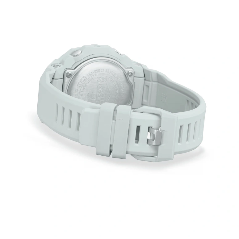 卡西欧,G-SHOCK 48.50x43.90毫米,48.50x43.90毫米,生物基,硅树脂,碳纤维,白色,石英,倒计时,计时,月历,星期历,矿物水晶,圆形,GBA950,GBA950-7A