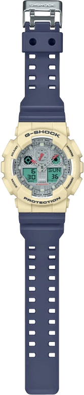 Casio,G-Shock GA-100 51.20mm,51.20mm,Resin,Grey,Quartz,Countdown,Chronograph,Month,Date,Hardlex,Round,GA100PC,GA100PC-7A2