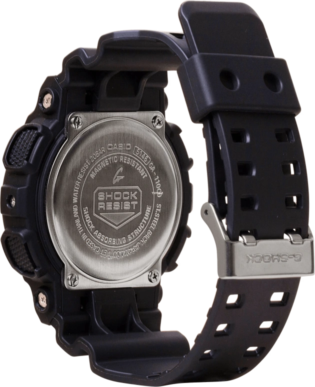 Casio,G-SHOCK 55x51.20mm,55x51.20mm,Resin,Gold,Silver,Quartz,Countdown,Chronograph,Month,Date,Hardlex,Round,GA110CD,GA110CD-1A9