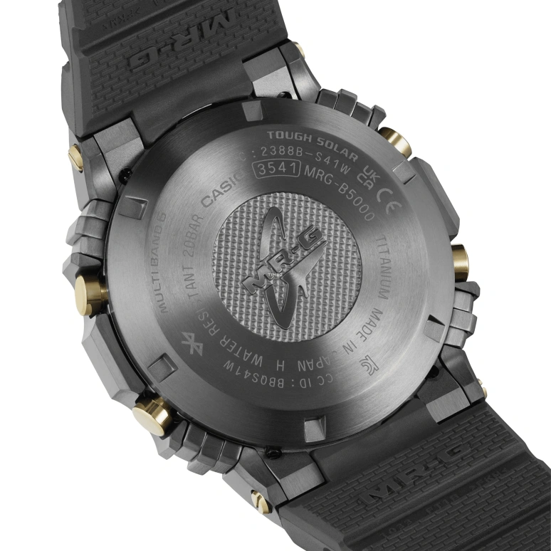 Casio,MR-G 49.40x43.20mm,49.40x43.20mm,Titanium,Cobalt Alloy,Grey,Quartz,Countdown,Chronograph,Month,Date,Plexi,Glass,Square,MRGB5000R,MRGB5000R-1