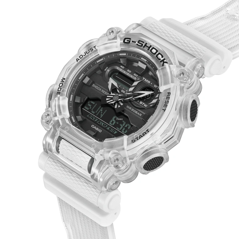 Casio,G-SHOCK 52.80x49.50mm,52.80x49.50mm,Resin,Black,Quartz,Countdown,Chronograph,Month,Date,Hardlex,Round,GA900SKL,GA900SKL-7A