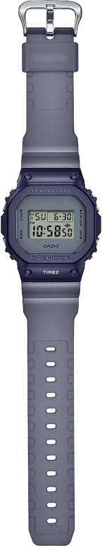 Casio,G-SHOCK 49.60x43.20mm,49.60x43.20mm,Resin,Stainless Steel,Grey,Quartz,Countdown,Chronograph,Month,Date,Hardlex,Square,GM5600MF,GM5600MF-2