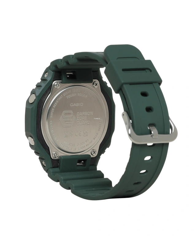 Casio,G-SHOCK 48.50x45.40mm,48.50x45.40mm,Resin,Carbon,Black,Quartz,Countdown,Chronograph,Month,Date,Hardlex,Round,GAB2100,GAB2100-3A