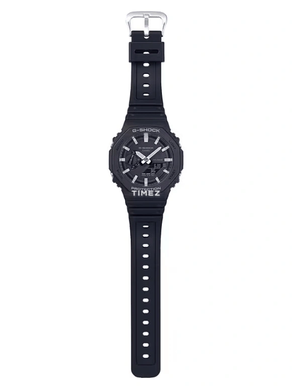 Casio,G-SHOCK 45.40mm,45.40mm,Resin,Carbon,Black,Quartz,Countdown,Chronograph,Month,Date,Octagon,GA2100,GA2100-1A