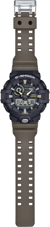 Casio,G-SHOCK 53.40mm,53.40mm,Resin,Black,Quartz,Countdown,Chronograph,Month,Date,Hardlex,Round,GA710TU,GA710TU-1A3
