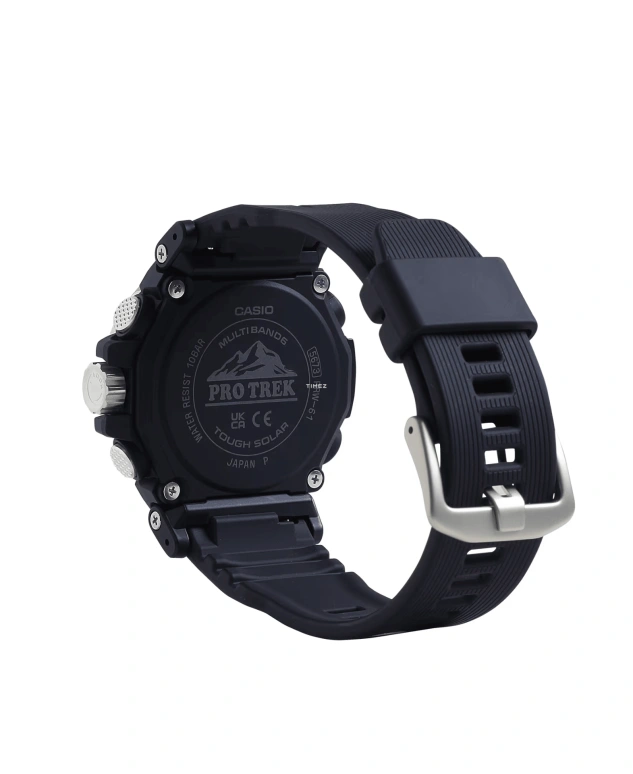 Casio,PROTREK 54.20x47.40mm,54.20x47.40mm,Resin,Stainless Steel,Black,Quartz,Countdown,Chronograph,Month,Date,Hardlex,Round,PRW61,PRW61-1A