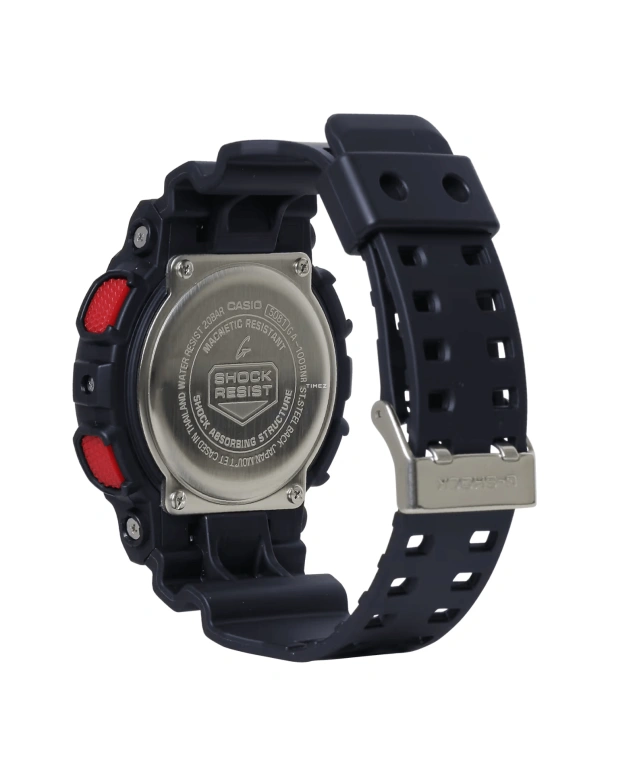 Casio,G-SHOCK 55x51.20mm,55x51.20mm,Resin,Black,Red,Quartz,Countdown,Chronograph,Month,Date,Hardlex,Round,GA100BNR,GA100BNR-1A