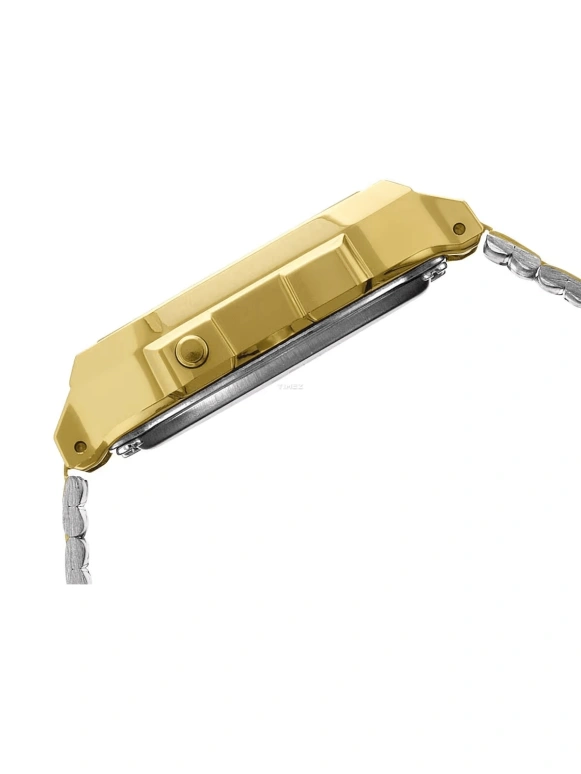 Casio,VINTAGE 38.60x36.30mm,38.60x36.30mm,Resin,Gold,Quartz,Chronograph,Month,Date,Day,Plexi,Square,A168WG,A168WG-9VT