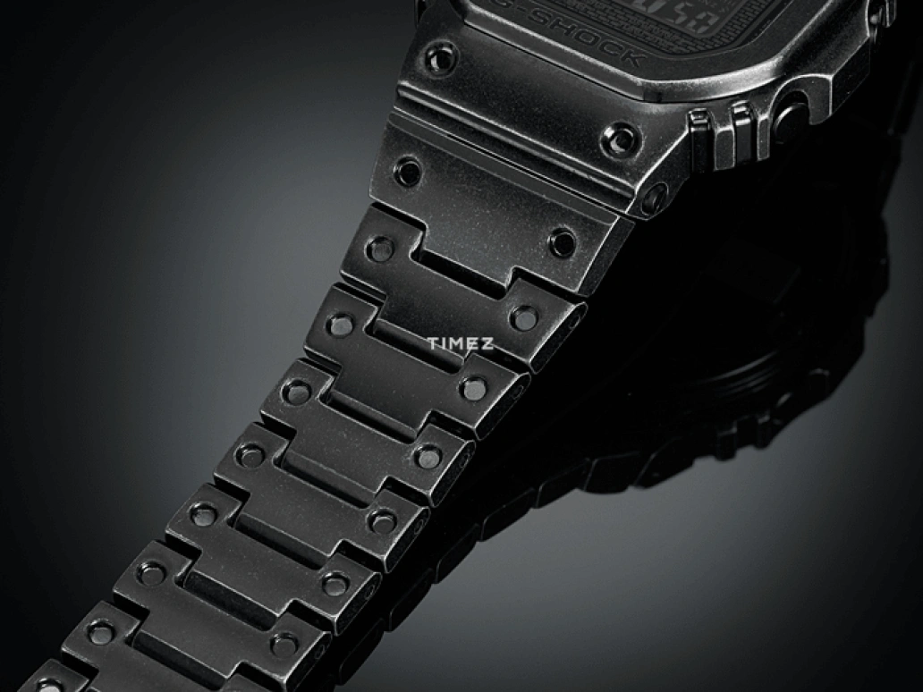 Casio,G-SHOCK 49.30x43.20mm,49.30x43.20mm,Stainless Steel,Black,Quartz,Countdown,Chronograph,Perpetual Calendar,Month,Square,GMW,GMW-B5000V-1