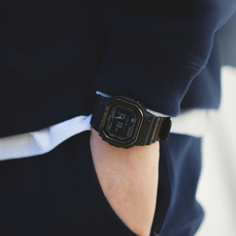 Casio,G-SHOCK 51.10x44.50mm,51.10x44.50mm,Stainless Steel,Black,Quartz,Countdown,Chronograph,Perpetual Calendar,Month,Square,DW,DW-H5600MB-1