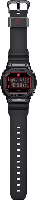 Casio,G-SHOCK 49.60x43.20mm,49.60x43.20mm,Resin,Stainless Steel,Dual,Black,Red,Quartz,Countdown,Chronograph,Month,Date,Hardlex,Square,GM5600RH,GM5600RH-1
