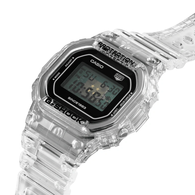 Casio,G-SHOCK 48.90mm,48.90mm,Resin,Black,Quartz,Countdown,Chronograph,Month,Date,Hardlex,Square,DW5040RX,DW5040RX-7