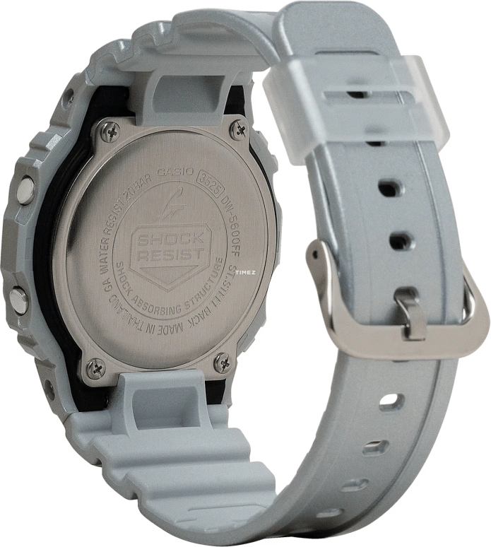 Casio,G-SHOCK 48.90x42.80mm,48.90x42.80mm,Resin,Grey,Quartz,Countdown,Chronograph,Month,Date,Hardlex,Square,DW5600FF,DW5600FF-8