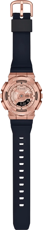 Casio,G-SHOCK 46x42mm,46x42mm,Resin,Stainless Steel,Pink Gold,Quartz,Countdown,Chronograph,Month,Date,Hardlex,Round,GMS110PG,GMS110PG-1A