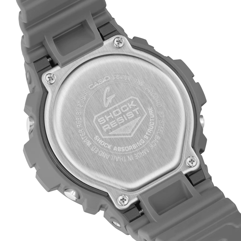 Casio,G-Shock 6900 53.20x50mm,53.20x50mm,Resin,White,Black,Quartz,Countdown,Chronograph,Month,Date,Hardlex,Round,DW6900HD,DW6900HD-8