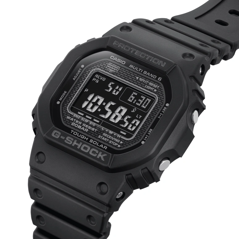 Casio,G-SHOCK 48.90x42.80mm,48.90x42.80mm,Stainless Steel,Black,Quartz,Countdown,Chronograph,Month,Date,Hardlex,Square,GW5000HS,GW5000HS-1