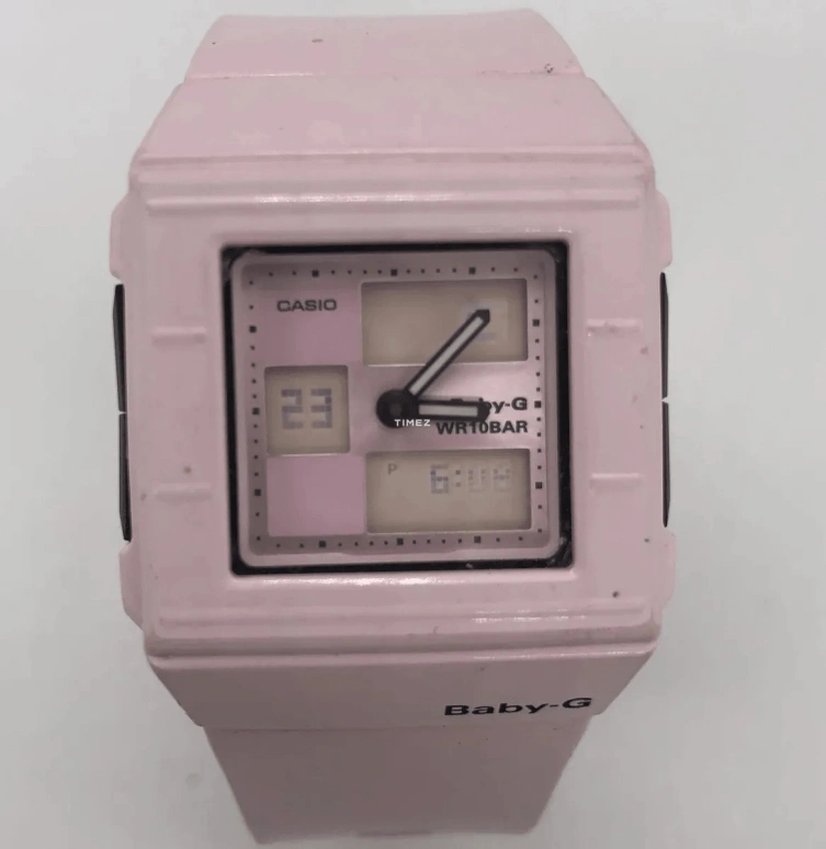 Casio,BABY-G 36mm,36mm,Acrylic,Plastic,Pink,Quartz,BGA,BGA-200-4E2