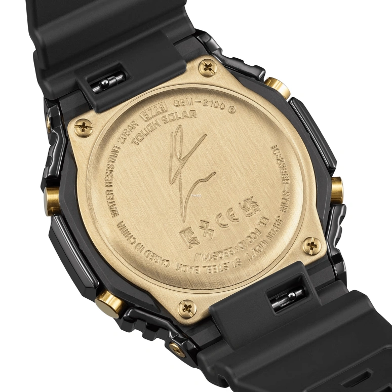 Casio,G-SHOCK 44.40mm,44.40mm,Bio-sourced,Resin,Gold,Quartz,Countdown,Chronograph,Month,Date,Hardlex,Octagon,GBM2100RH,GBM2100RH-1A