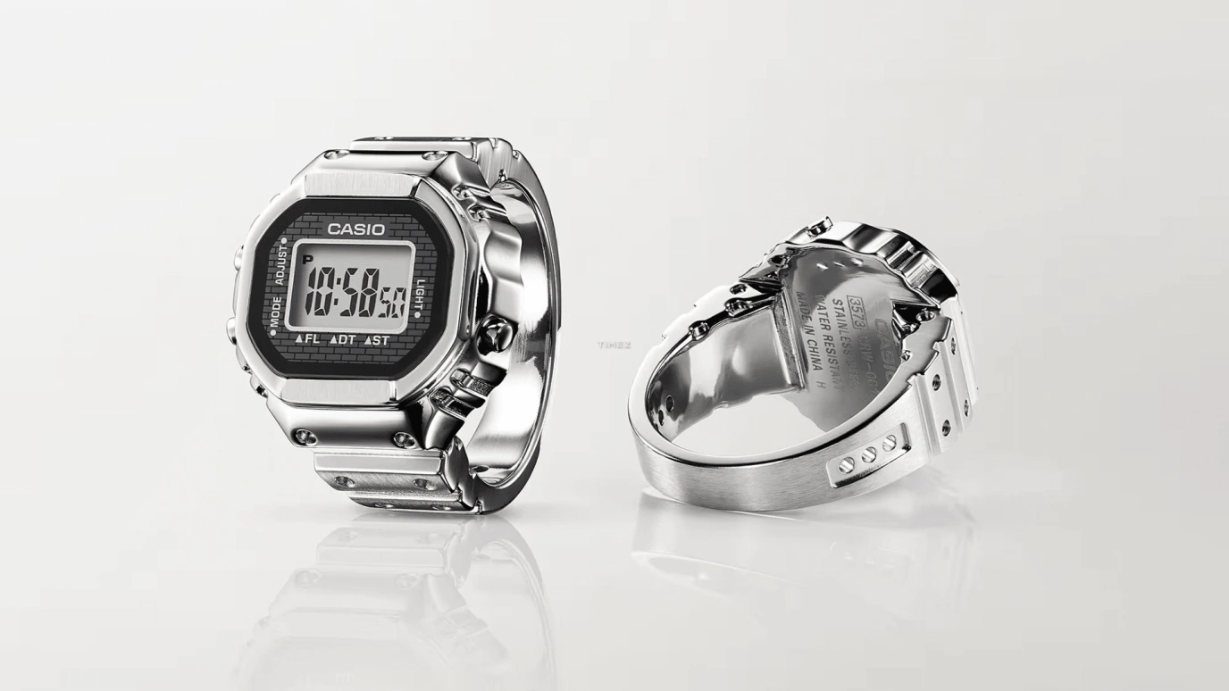 Casio,Other 25.20x19.50mm,25.20x19.50mm,Stainless Steel,Black,Grey,Quartz,Chronograph,Month,Date,Day,Hardlex,Octagon,CRW001,CRW001-1