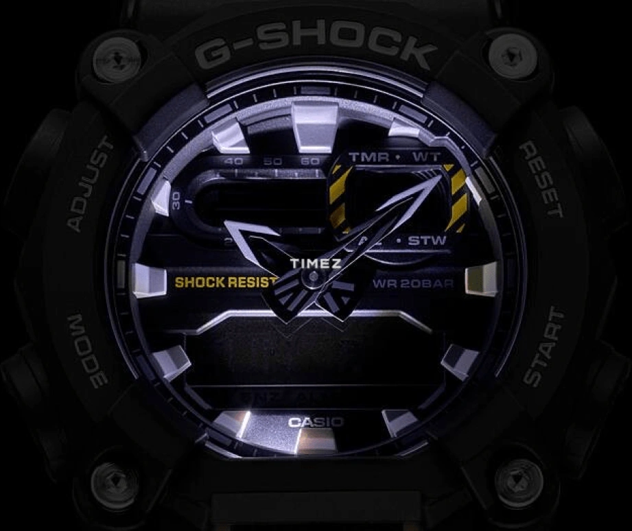 Casio,G-SHOCK 52.80x49.50mm,52.80x49.50mm,Resin,Black,Quartz,Countdown,Chronograph,Month,Date,Hardlex,Round,GA900,GA900-1A
