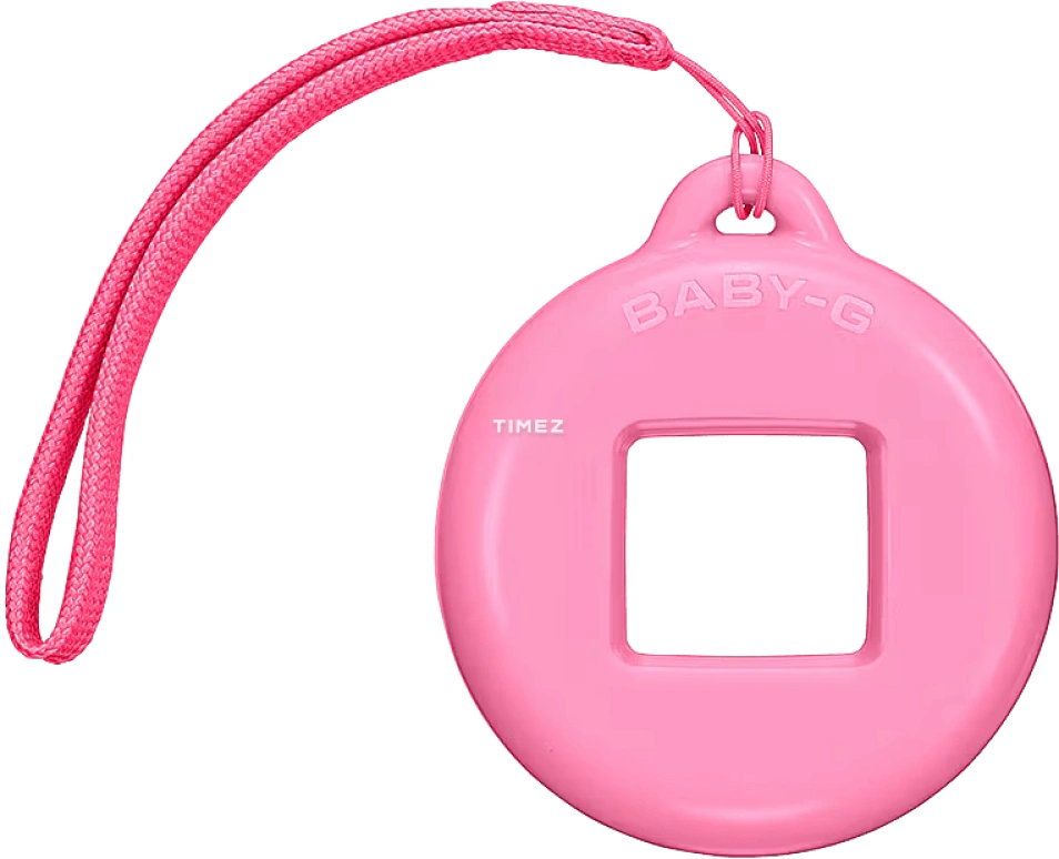 Casio,BGD-10 42.80x39mm,42.80x39mm,Resin,Pink Red,Quartz,Countdown,Chronograph,Month,Date,Hardlex,Square,BGD10KPP,BGD10KPP-7