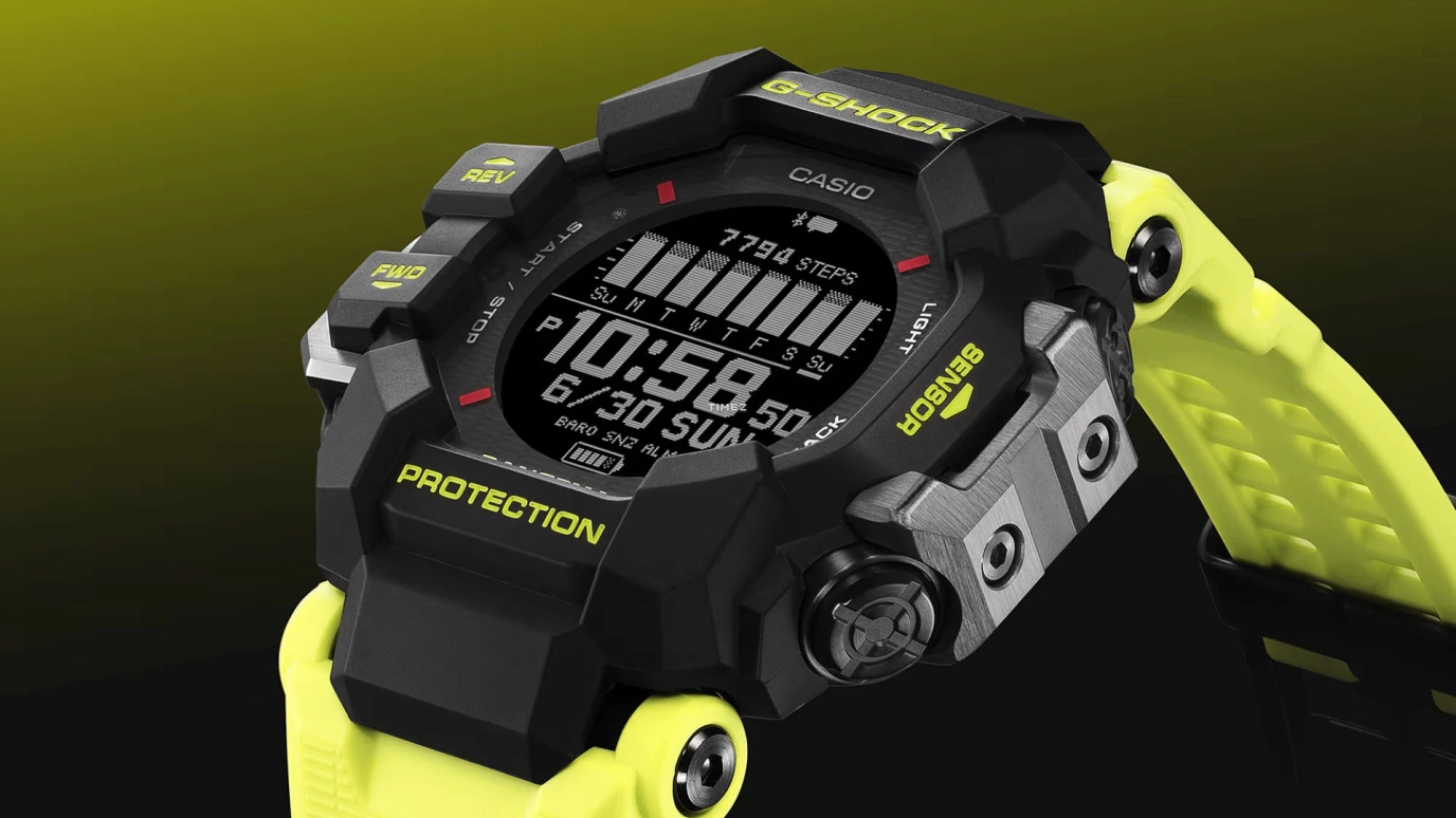 Casio,MASTER OF G - LAND 60.60x53.20mm,60.60x53.20mm,Resin,Bio-sourced,Black,Quartz,Chronograph,Moonphase,Month,Date,Hardlex,Glass,Octagon,GPRH1000RY,GPRH1000RY-1A