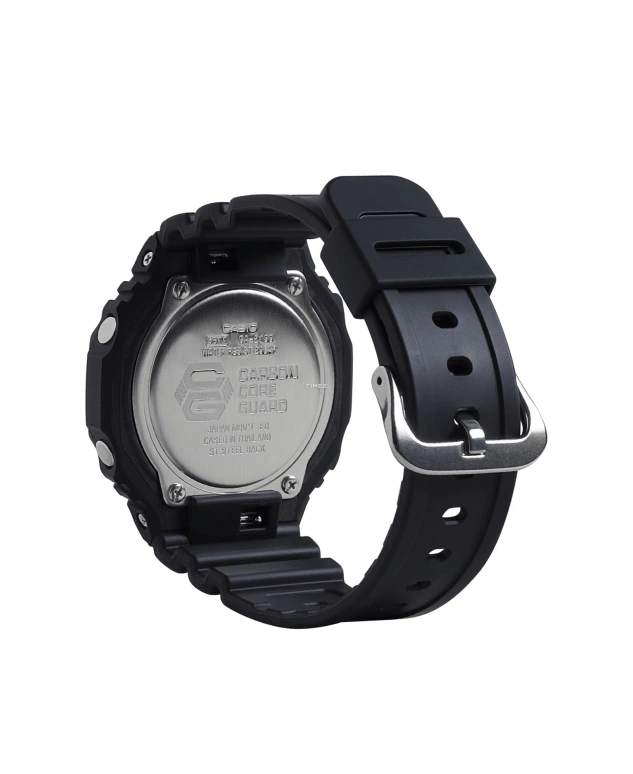Casio,G-SHOCK 48.50x45.40mm,48.50x45.40mm,Resin,Carbon,Black,Quartz,Countdown,Chronograph,Month,Date,Hardlex,Octagon,GA2100,GA2100-1A2