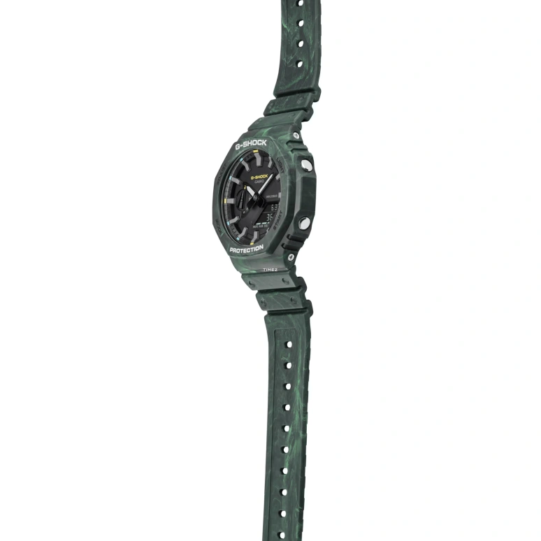 Casio,G-SHOCK 48.50x45.40mm,48.50x45.40mm,Resin,Carbon,Black,Quartz,Countdown,Chronograph,Month,Date,Hardlex,Round,GA2100FR,GA2100FR-3A