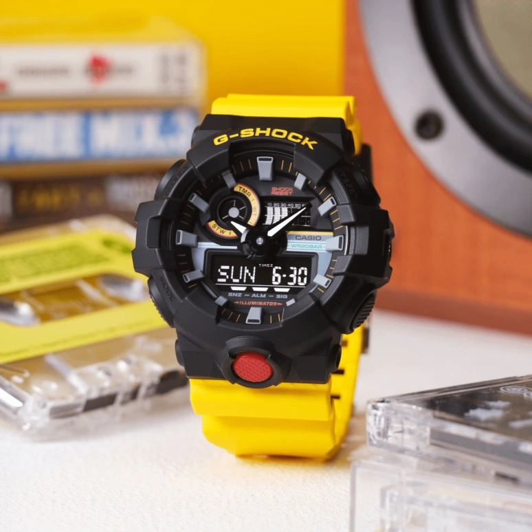 Casio,G-SHOCK 53.40mm,53.40mm,Resin,Black,Quartz,Countdown,Chronograph,Month,Date,Hardlex,Round,GA700MT,GA700MT-1A9