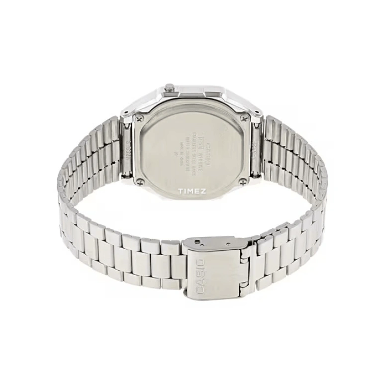 Casio,VINTAGE 38.60x36.30mm,38.60x36.30mm,Resin,Silver,Quartz,Chronograph,Date,Day,Hour Strike,Hardlex,Cushion,A168WEM,A168WEM-7VT