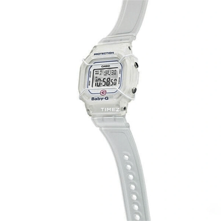 Casio,BABY-G 44.70x40mm,44.70x40mm,Plastic,Black,Grey,Quartz,Rectangular,White,BGD,BGD-525-7E
