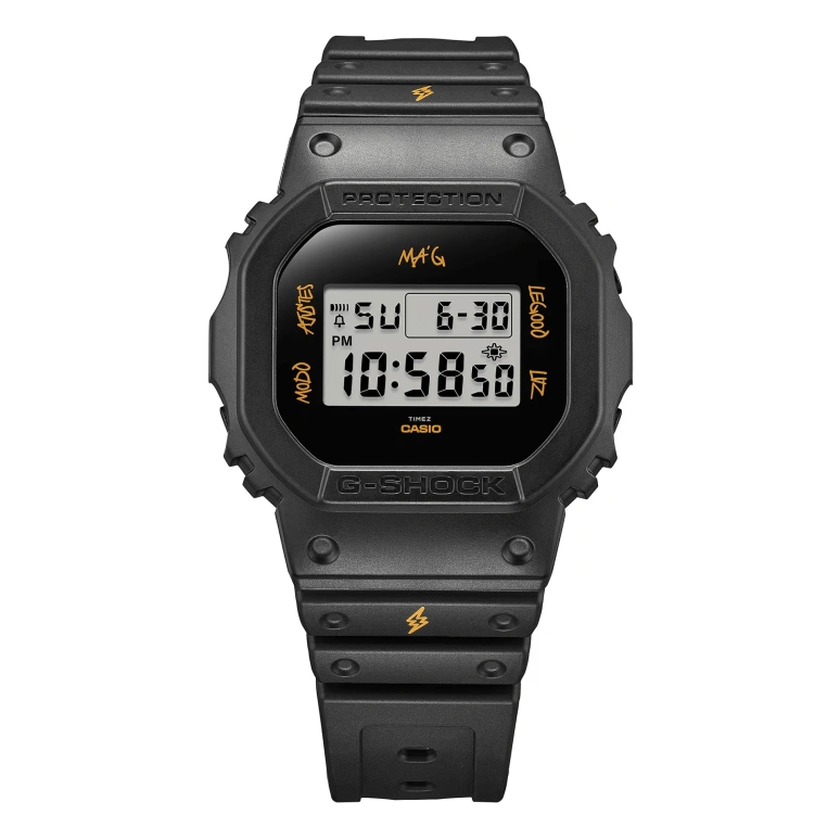 Casio,5600 48.90x43.80mm,48.90x43.80mm,Resin,Black,Quartz,Countdown,Chronograph,Month,Date,Hardlex,Square,DWE5600JB1A9