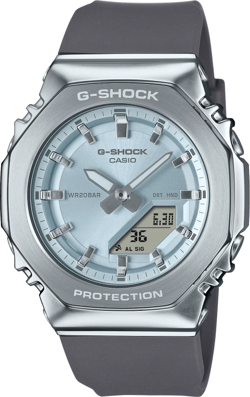 Casio,G-SHOCK 45.90x40.50mm,45.90x40.50mm,Resin,Blue,Quartz,Countdown,Chronograph,Month,Date,Hardlex,Octagon,GMS2110,GMS2110-2A