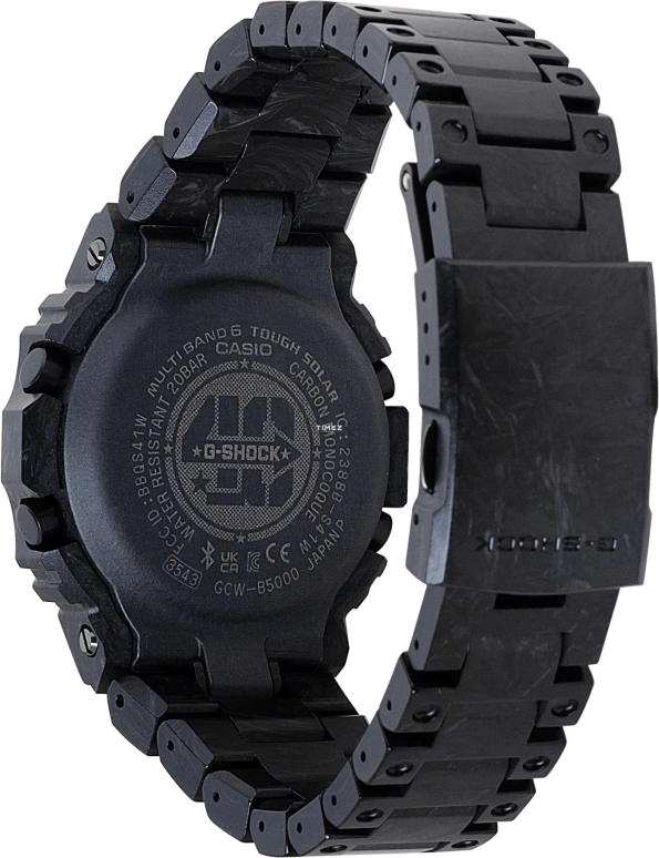 Casio,G-SHOCK 49.10x45mm,49.10x45mm,Carbon,Resin,Black,Quartz,Countdown,Chronograph,Month,Date,Sapphire,Square,GCWB5000UN,GCWB5000UN-1